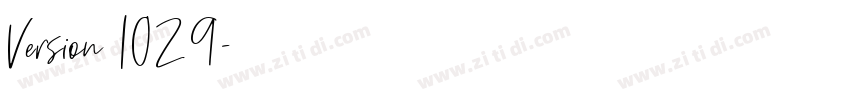 Version 1029字体转换